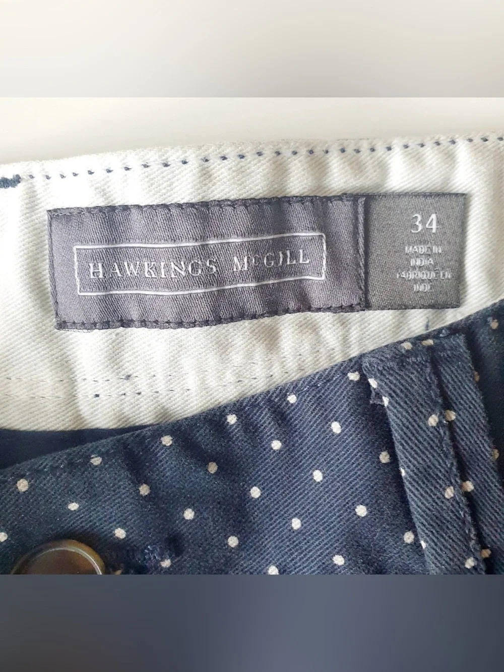 Banana Republic Hawkins McGill Navy Micro Dot Shorts | Men’s Size 34 EUC